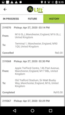 MyLift Cabs android App screenshot 0